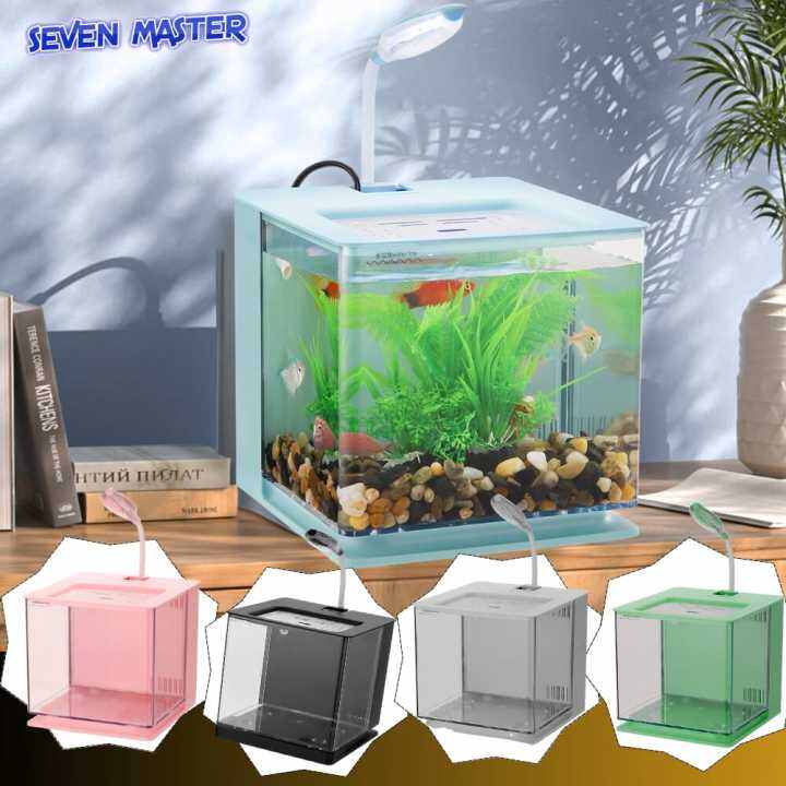 Seven Master Back Filter Small Ecological Fish Tank Mini Colorful Rear