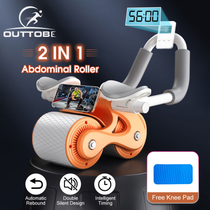Prociv 2023 New Automatic Rebound Ab Abdominal Exercise Roller Wheel, with  Ergonomic Handle Support, Abs Roller Wheel Core Exercise Equipment, for Men  Women Blue 