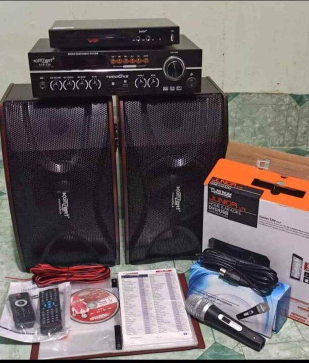 HOME KARAOKE SET KONZERT KCS222 and JUNIOR LITE PLATINUM Lazada PH