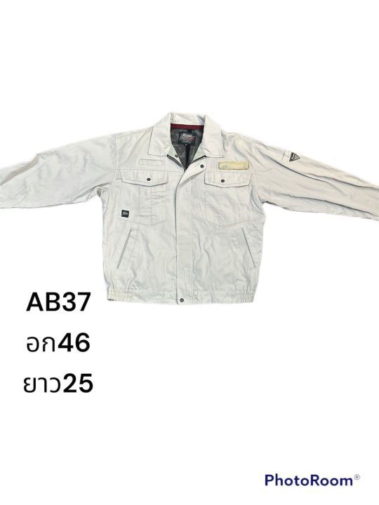 เสื้อช้อปช่างแขนยาว-เสื้อช้อป-เสื้อเชิ้ตช่าง-สินค้าจากญี่ปุ่นab33-ab40