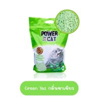 Power Cat ทรายแมวเต้าหู้ธรรมชาติ กลิ่นชาเขียว 6 ลิตร