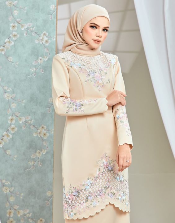 Tmtonmoon Mini Kurung Satin Baju Kurung Moden Baju Bridesmaid Lace