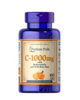 Vitamin C-1000 mg with Bioflavonoids and Rose Hips100 เม็ด