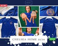 เสื้อฟุตบอลทีม เชลซี ปี2023/2024 ชุดเหย้า เกรดแฟนบอล CHELSEA HOME 2023/2024 (AAA)