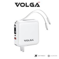 Volga 15000mAh แบตสำรอง G1501 ของแท้ รับประกัน1ปี ฟรีถุงผ้าสติกเกอร์  ปลั๊กและแบตพร้อมสายชาร์จในตัวเดียว