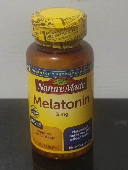 Nature Made Melatonin 3mg 120 tablet sleep insomnia stress jetlag