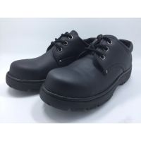 รองเท้าหัวเหล็ก หนังสีดำ Safety(size36-47) ตอง8ดำ