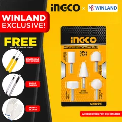 INGCO by Winland 5pcs Stones for Straight Grinder Accessories for