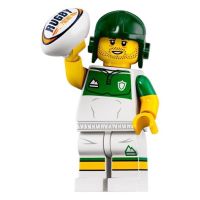 71025 LEGO Minifigures Series 19 - 13. Rugby Player ของแท้ ไม่แกะซอง