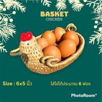 Woven basket กระจาดไก่สปุ๊กนิกปาปิยองกุ๊กๆ กระจาดจัดระเบียบ กระจาดใส่ไข่