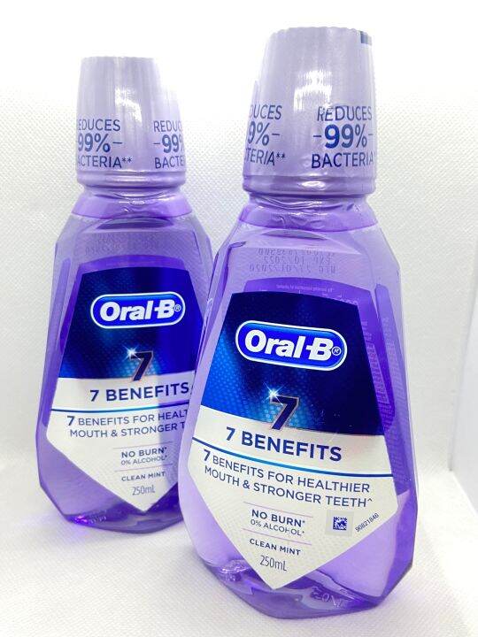 Oral-B 7 Benefits Clean Mint Mouth Wash 250 Ml | Lazada