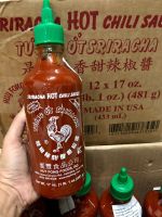 ??‍?ซอสพริกคีโต  ซอสศรีราชาตราไก่ USA Huy Fong Sriracha   481กรัม