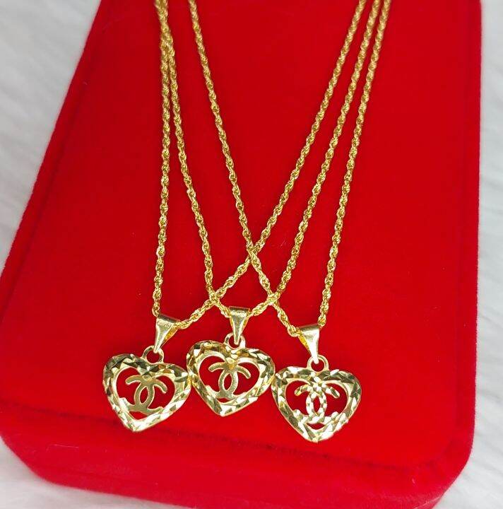 Pawnable Cod K Saudi Gold Heart Necklace Lazada Ph