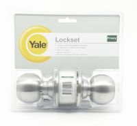 ลูกบิดประตูห้องน้ำYale (ไม่มีกุญแจ) สแตนเลส รุ่น KN-VCA5122 US32D (สีเงินด้าน)