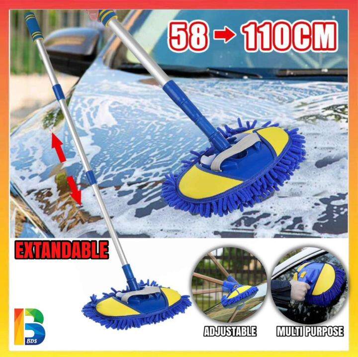 Extendable Car Wash Microfiber Brush Mop Long handle Non scratch car ...