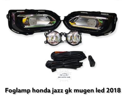 ไฟตัดหมอก jazz gk mugen 2018 2019 2020 ไฟสปอร์ตไลท์ ฮอนด้าแจ๊ส foglamp jonda jazz gk mugen led 2018-2021