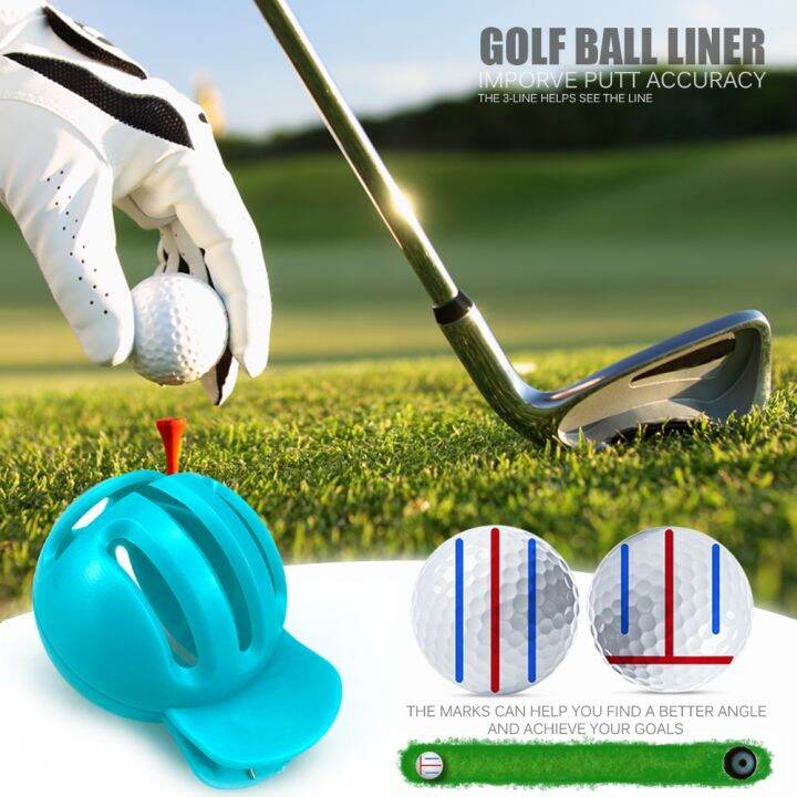 Three Line Clip Golf Ball Liner Marker Template Marker Pen Putting ...