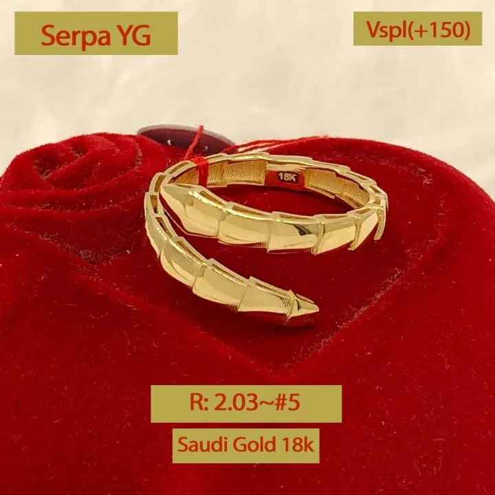 Ring 18k saudi gold pawnable | Lazada PH
