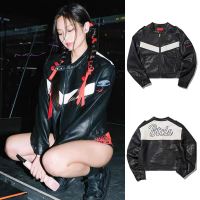 พร้อมส่งในไทย? jacket leather ป้าย bitter cells (งานเทียบ) สไตล์ไบเกอร์ สีดำแบบเจนี่Blackpinkใส่คอนเสริต์