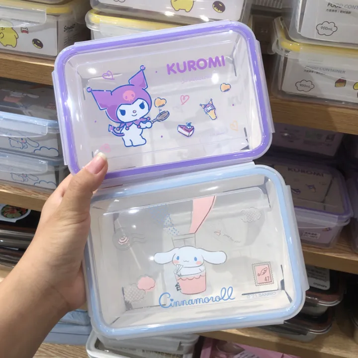 Cinnamoroll Bento Box with Four Buckles 525ml - MINISO