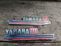 โลโก้ฝากระเป๋าท้าย Yamaha Y80 เป็นงานรุ่นเก่าค้างร้าน (1ชุดมี2ชิ้น ซ้าย/ขวา) สิ้นค้ามือ1 พร้อมใช้งาน