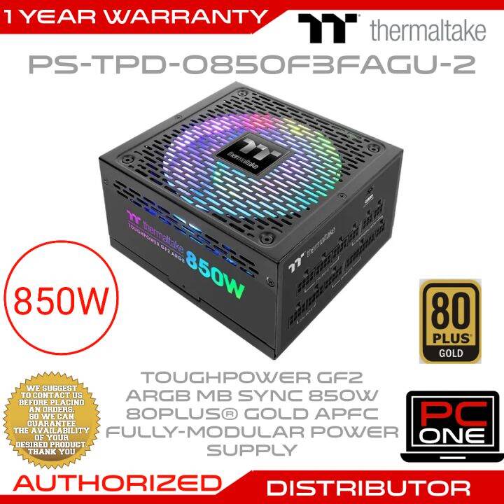 Thermaltake PSTPD0850F3FAGU2 Toughpower GF2 ARGB MB Sync 850W 80PLUS