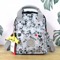 KIPLING 3 WAYS MINI BACKPACK ซับในลายตาราง กระเป๋าสะพาย 3 Ways รุ่นใหม่  วัสดุ Nylon &amp; Polyester 100%