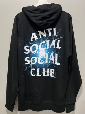 ANTI SOCIAL SOCIAL CLUB PAIN BLACK HOODIE (GLOW IN THE DARK)
