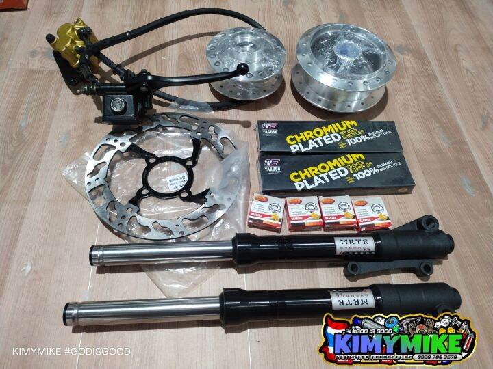 front disc brake conversion with 1 pair of hub and rios for smash 115