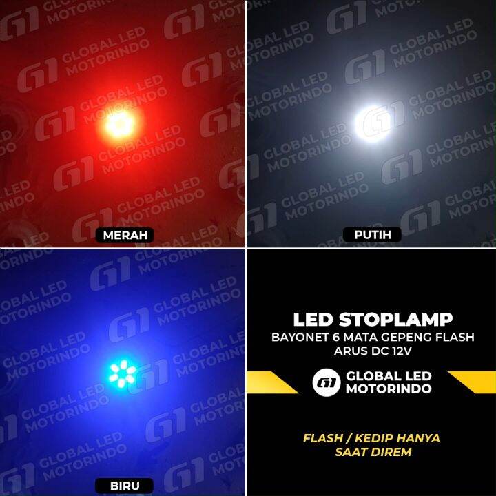 Werace Lampu Led Stop Mata Gepeng Flashing Bayonet Lazada Indonesia