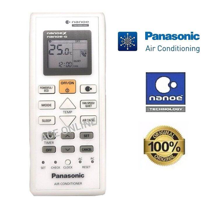 Original PANAS0NIC nanoeG Air Conditioner Remote Control Lazada
