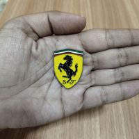 โลโก้ Ferrari งานโลหะ ขนาด2.8×3.9cm