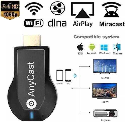 ANYCAST M9 Plus Wireless Wi-Fi Display Receiver, 1080P Upgraded New ...