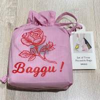 พร้อมส่ง STANDARD BAGGU SET เซ็ต 3 ใบ กระเป๋า Baggu ถุงผ้า Baggu ของแท้ ใหม่