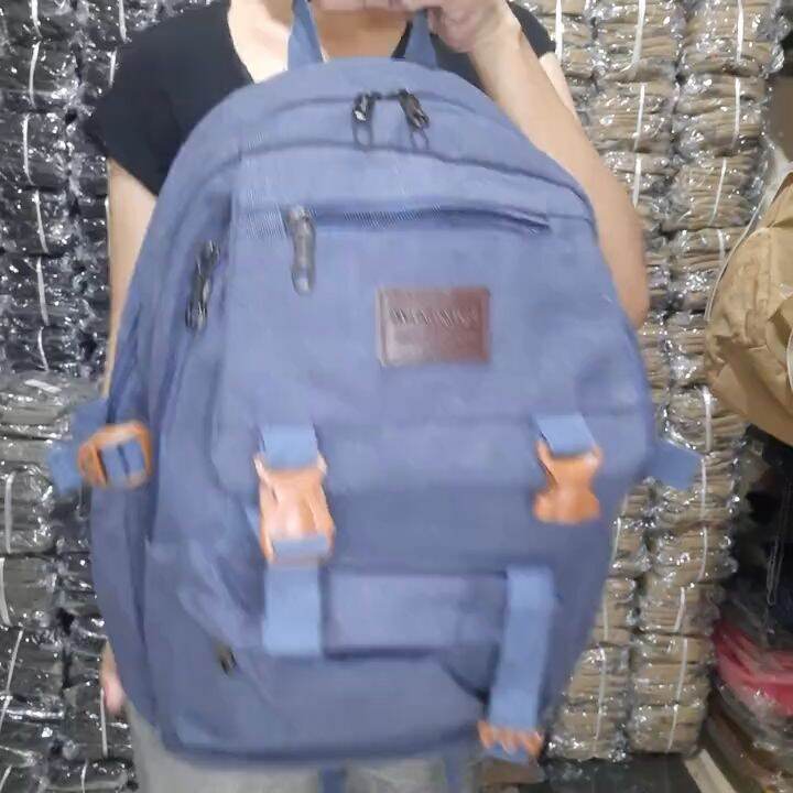 Tas Ransel Kanvas Unisex Import Backpack Pria Kanvas Urban Style /Polos