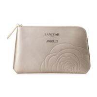 Lancome Absolue Bag #Gold ลังโคม กระเป๋าใส่เครื่องสําอางสีทองเรียบหรู