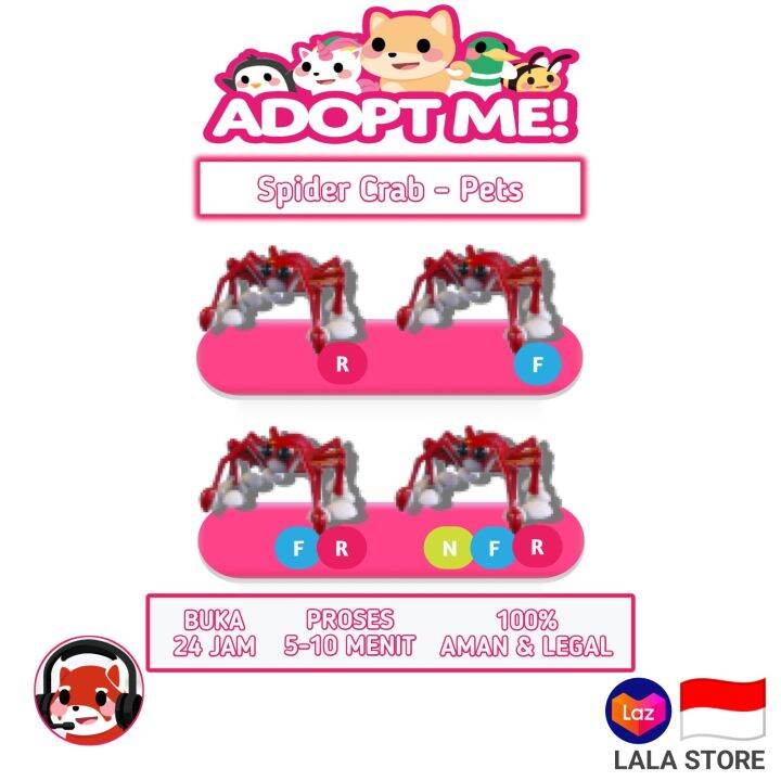 Adopt Me - Spider Crab - Roblox | Lazada Indonesia