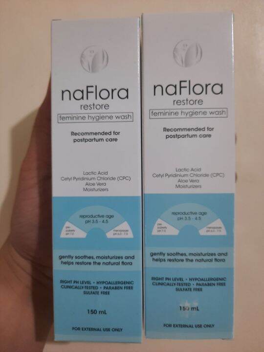 Naflora Feminine wash 150ml (Restore) Lazada PH