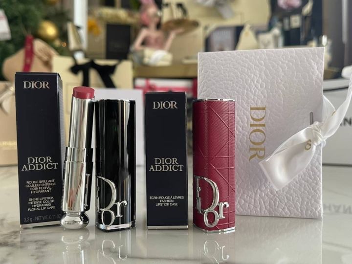 ลิปสติก-dior-addict-shine-lipstick-90-natural-origin-refillable-สี-463