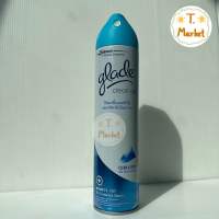 Glade Clean Air Aerosol Spray Clean &amp; Fresh 320ml เกลดคลีนแอร์ สเปรย์ขจัดกลิ่นในอากาศและลดเชื้อแบคทีเรีย  กลิ่นคลีนแอนด์เฟรช 320 มล.