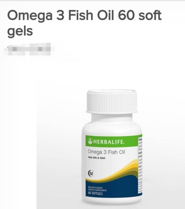 *Original+Sealed* Herbalife Omega 3 Fish Oil Lazada