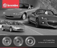 จานเบรคmazda mx5 na nb nc nd ผ้าเบรคmazda mx5 brembo