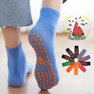 Kids Adults Anti-slip Sock Trampoline Sock Cotton Breathable Short