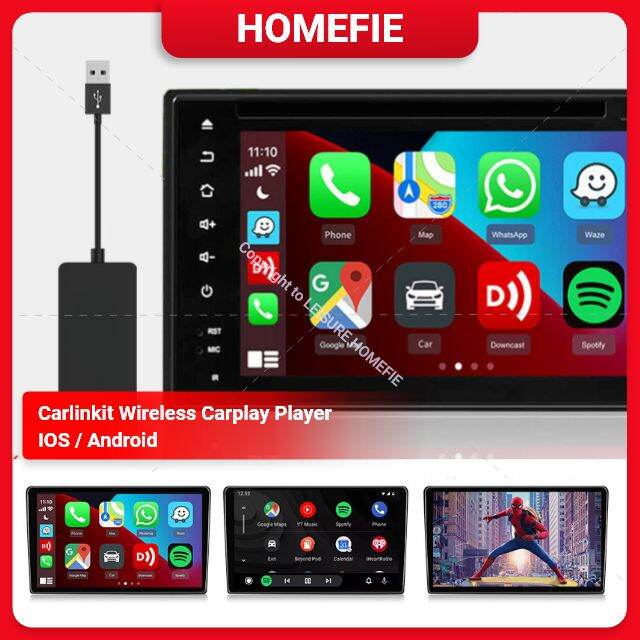 Wireless Android Carplay Carlinkit 3.0 Infotainment Adapter Carlink Kit