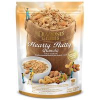 Diamond Granola Hearty Nutty ไดมอนด์เกรนกราโนล่ารสฮาร์ทตี้นัตตี้ 500กรัม