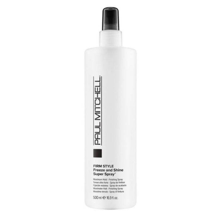 ล็อตใหม่-paul-mitchell-firm-style-freeze-and-shine-super-spray-500-ml