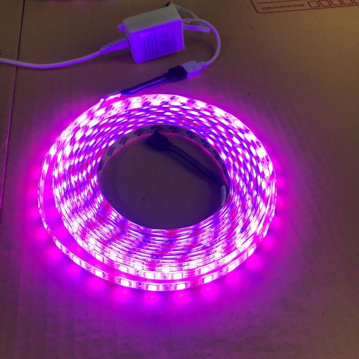 ไฟเส้นled-12v-strip-ชุดไฟ-led-เส้น-รุ่น-5050-rgb-ชนิดสลับสี-พร้อมรีโมทย์-24w-5เมตร