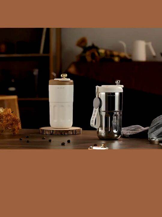 [2023] Portable Coffee Travel Mug 420ml Stainless Steel Coffee Tumbler