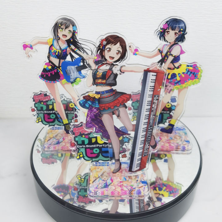 Bang Dream Hello Happy World P1 Anime Characters Acrylic Display Stand  Model Office Desktop Sign Gift Doll Collection Props 15cm