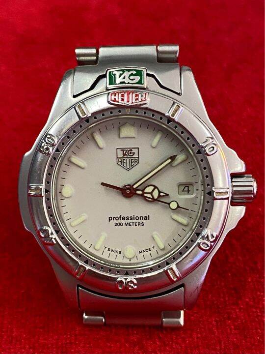 tag-heuer-professional-200-m-quartzบอยไซร์-ซีรี่ย์-4000-ตัวเรือนสแตนเลส-นาฬิกาผู้ชาย-นาฬิกามือสองของแท้